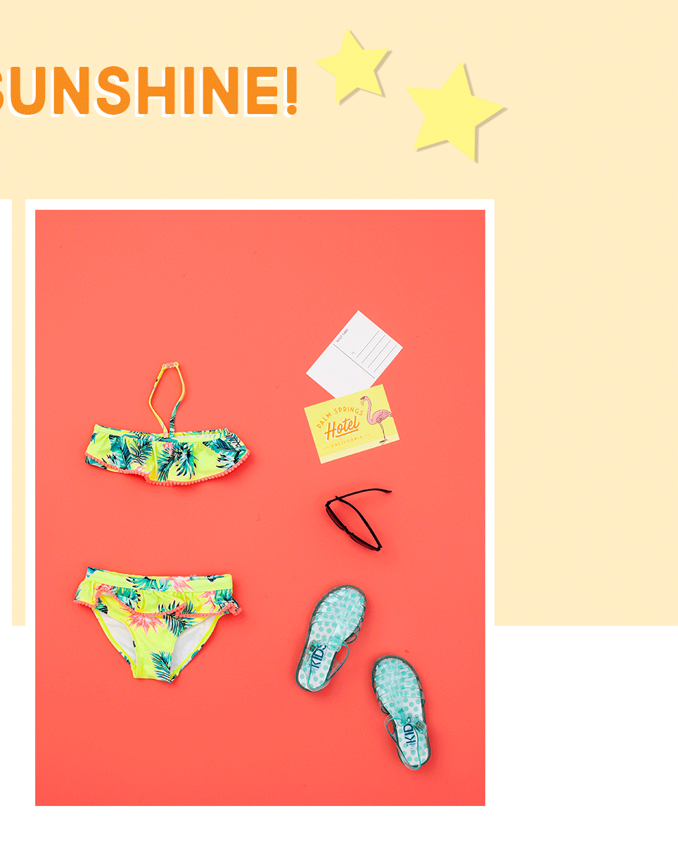 Cototn On Kids Girls Swimwear